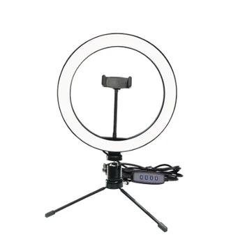 10 inch Selfie Lumină Inel cu Suport de Telefon CONDUS Lampă în formă de Inel cu Stick USB pentru Smartphone Youtube Machiaj de Studio Live
