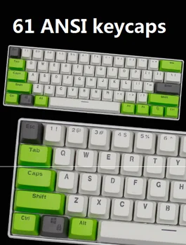 WESAPPA 61-Cheie PBT Fundal DIY trei Culori Mecanice Keyboard Keycap Pentru GH60 / RK61 / ALT61 / Annie / Poker Tastatura taste