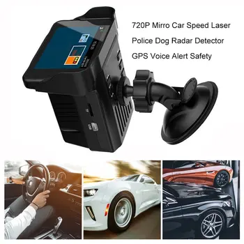 Trupa complet Mirro Mașină cu Laser de Viteză de Poliție Câine Detector de Radar GPS Voce Alertă de Siguranță
