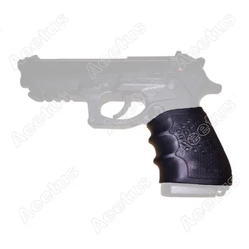 Tactical Grip Manșon de Prindere Manusa Aluneca pe Grip Mănușă de Cauciuc Negru Compatibil Cu S&W M&P Pistol Taurus, Beretta kxs06004