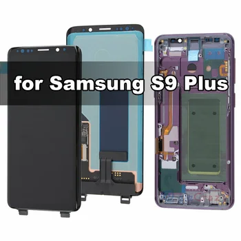 Original AMOLED pentru Samsung Galaxy S9 Plus G965F LCD Display cu Touch Digitizer si Rama Înlocuirea Ansamblului Testat