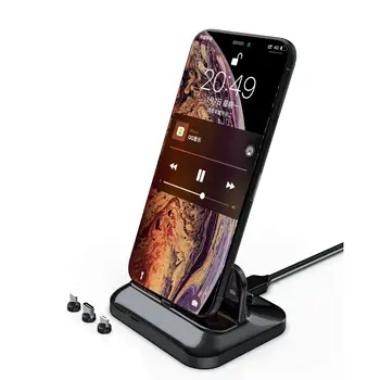 Dropshipping 3 in 1 Magnetic de Încărcare de Telefon Stație de Andocare USB Cablu de Date Pentru iPhone, Huawei, Xiaomi, Samsung Micro USB de Tip C, IOS