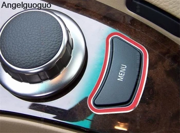 Auto styling Interior multimedia panoul de control butonul de MENIU decor Ornamente Autocolante huse pentru BMW seria 5 E60 520 523 530