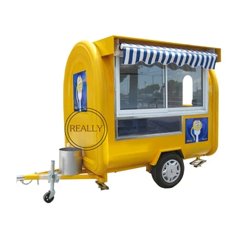 Noul Design Mobil Fast Food Rulota în aer liber, Alimentare Automat Coș de Utilizare pentru Gustare, Cafea, produse Alimentare de vânzare