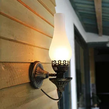 Vintage kerosen lampă de perete Hol, Dormitor, balcon antic de perete de lumină Loft Industrial Retro decor acasă uminaire exterieur