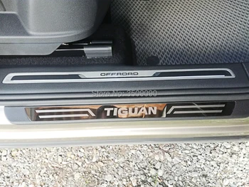 NOI de Styling Exterior Masina Scuff Placa Portierei Tapiterie Pedala de bun venit pentru VW Tiguan 2018 2017 2016 mk2 accesorii Auto