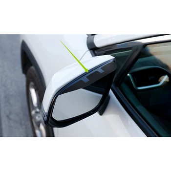 2 buc Negru Retrovizoare Oglinda Laterala Ploaie Spranceana Impermeabil Capacul Ornamental Scut Parasolar se Potrivesc pentru Toyota RAV4 2019 2020