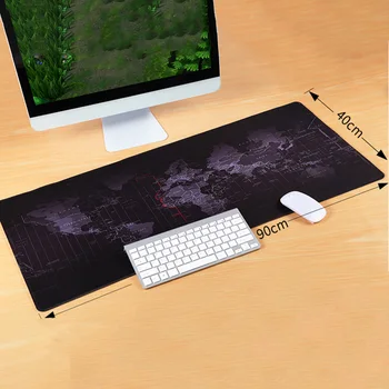 Mouse De Gaming PadWorld Harta Mousepad De Blocare Marginea De Cauciuc Mare Mouse Pad Rezistent La Apa De Birou Jocul Mat