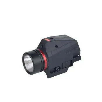 Tactic Lanterna LED Verde / Roșu Laser Pentru 20mm Feroviar Mini Pistol Glock Pistol de Lumină lanterna Airsoft Lumina