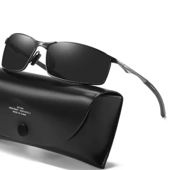 Brand Clasic Polarizat ochelari de Soare Pentru Barbati UV400 Masculin de Conducere Ochelari de Soare Piața de Metal ochelari de soare Nuante gafas de sol hombre