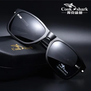 Cookshark aluminiu magneziu ochelari de soare pentru barbati ochelari de soare polarizat drivere de conducere valul ochelari