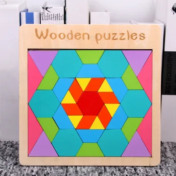 Copii Geometrice Tangram Bloc Puzzle Culoare Cunoaștere Educație Jucaria Dezvolta Inteligenta Jucarii