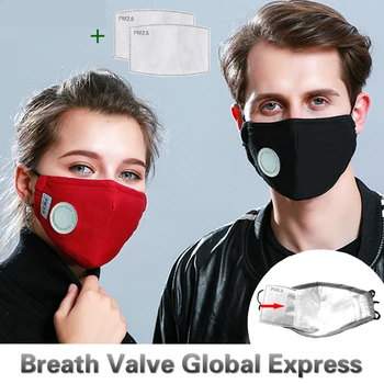 În 2020 Față de Gura Masca de PM2.5 Respirație Supapa Маска Mascherine Masque Maska Cinci Etaje Mascherine De Protecție Anti-Praf, Filtru De Măști