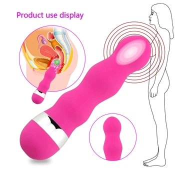 Multi-viteză, Mini Vibrator Pentru Femei Jucării Sexuale G-Spot Vibrații Penis artificial Pitipoance Erotic pasarici rase Masaj Adult Anal Plug Bărbați