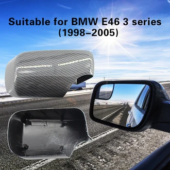 1pair retrovizoare Oglinda Laterala Capac de Carbon Style Accesorii Auto pentru BMW E46 Seria 3 1998-2005