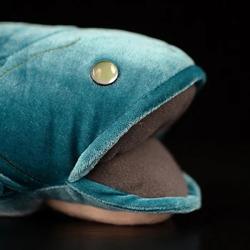 Drăguț Coelacanth Umplute, Jucării de Pluș Viața Reală Simulare Minunat Copil Kawaii Realiste de Animale Marine Păpuși Colorata Copii Cadou 38 cm