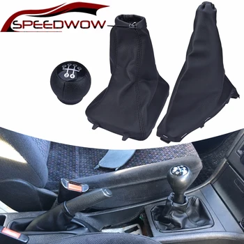 SPEEDWOW Auto Gear Shift Knob Gaiter Boot Anti-Alunecare, Parcare Frâna de Mână Boot Capac Pentru Vauxhall Opel Astra II Zafira Un 1998-2010