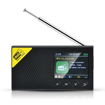 Portabil Bluetooth Radio Digital DAB/DAB+ și FM Receptor Reîncărcabilă Ușor Desktop Acasă Radio de 2.4-inch LCD Ceas de Timp