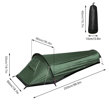Cort ultrausor rucsac în aer liber camping cort sac de dormit cort lumina singur cort