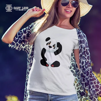 Drăguț Tricouri Femei sau bărbați Streetwear Panda Grafic Teuri FashionPrinted Femei Topuri Amuzant Casual Vintage sex Feminin Tricou