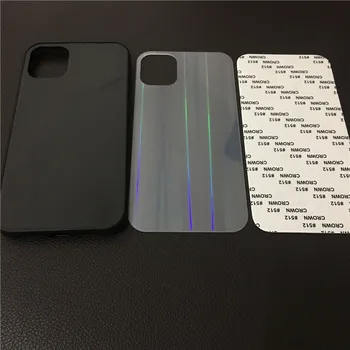 UV de Imprimare Laser Aurora Sclipici Gol TPU Caz Acoperire Pentru iPhone 11 12 Pro Max 6s 6 7 8 Plus X Xs Xr XS Max SE 2020 10buc
