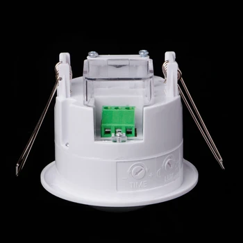 Mini 110-240V AC Reglabil 360 de Grade Tavan PIR Corpului Infraroșu Senzor de Mișcare Detector de Lampă Comutator de Lumină