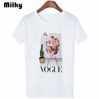 2020 Femei T Shirt Vogue Scrisoare Harajuku Femeie T-shirt de Agrement Moda Estetice Tricou de Vara Tumblr Epocă Streetwear Tumblr