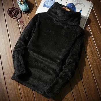 Noua toamna iarna Barbati Pulovere Pulovere calde clasic de culoare solidă Pulover bărbați guler barbati pulover gros M,L,XL,XXL