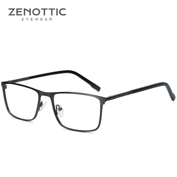 ZENOTTIC de Lux Aliaj Optic Ochelari Rame Bărbați Piața Full Frame de Afaceri Miopie Ochelari de vedere Clar Lentile Ochelari