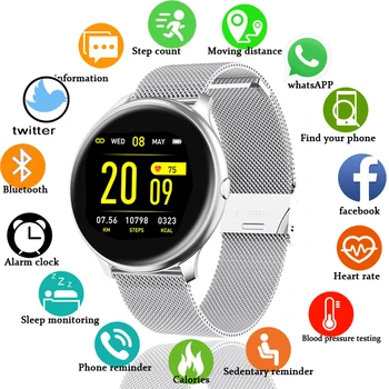 LIGE 2020 Nou ecran Color Smart Watch femei bărbați Rata de Inima de Monitorizare a Presiunii arteriale Tracker de Fitness SmartWatch pentru Android IOS