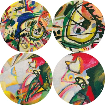 Wassily Kandinsky-Compoziție a VII-a,1913 Abstract, Arta de Perete, Tablouri Canvas Moderne Postere si Printuri pentru Living Decorul Camerei