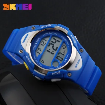 Copii Ceas SKMEI Sport Copii Fete Băiat LED Digital de Alarmă Cronometru Ceas de mână rezistent la apă pentru Copii Rochie de Ceasuri Relojes
