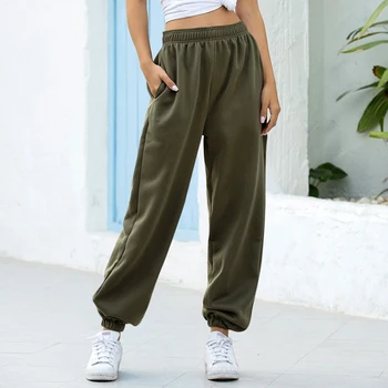 Pantaloni de trening Femei 2020 Primăvară Liber Casual Pantaloni Harem Solid Moda Hip-Hop de Talie Mare Pantaloni Largi Pantaloni Joggers Femei S-XXL