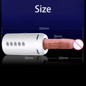 MIGYY Femei Automată Dildo Vibrator G-spot Pasarica Pompa Telescopic Vibrator Pentru Femei ventuza Penisul Sex Machine