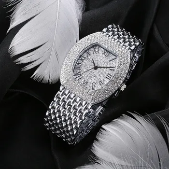 Cacaxi Femei Ceasuri de Lux Plin de Cristal Stras Ceas de mână Moda Doamnelor Cuarț Ceas Cadouri de Craciun Montre Femme A168C