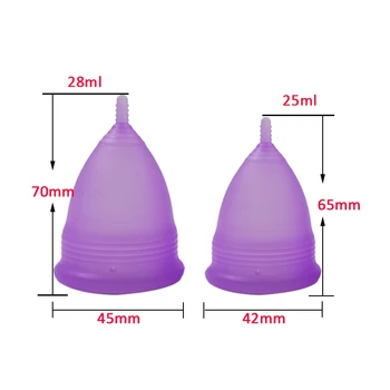 20buc cupa Menstruala pentru Femei igienă Feminină Medical din silicon Cupa Menstruală Refolosibilă Doamna Vaginale Cupa Copa Menstruatiei