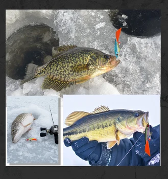 Goture de Iarnă de Pescuit de Gheață de Echilibrare Luminos Gheață Momeală de Pescuit Jig Wobblere pentru Păstrăv, Biban Stiuca Crap Pescuit de Iarna Acceesories