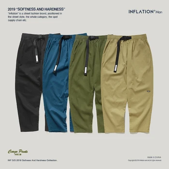 INFLAȚIA 2020 Toamna Iarna Streetwear Pantaloni Pentru Bărbați, Casual, Stil Direct Pantaloni de Bumbac pentru Bărbați Respirabil Centura de Talie 93365W