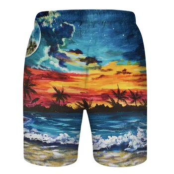3D Amuzant Ananas Print Barbati Vara Plaja pantaloni Scurți Casual Sudoare Înot Suifing iute Uscat Trunchiuri de costume de Baie pantaloni Scurți
