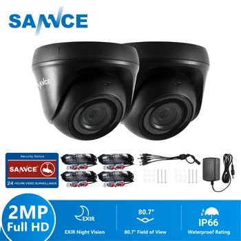 SANNCE 2 BUC 1080P HD TV1 Securitate Dome Inteligent IR Viziune de Noapte Camera de Supraveghere CCTV de Interior, de Exterior rezistent la Intemperii Camera