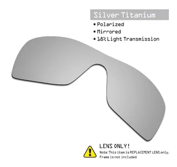 SmartVLT 3 Piese Polarizat ochelari de Soare, Lentile de Înlocuire pentru Oakley Batwolf Stealth Negru si Argintiu Titan și Gheață Albastru