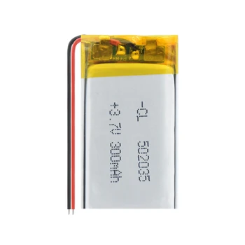 ÎN Stoc 502035 Model Litiu-Polimer Baterie 2 BUC 3.7 V Li-ion 300MAH baterie Reîncărcabilă de Celule de Înlocuire pentru Tahograf Difuzor MID