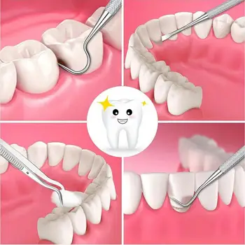 Instrumente Stomatologice Îngrijire Orală Set De Scule Din Oțel Inoxidabil, Aparate Dentare Calcul Dentare Pentru Îndepărtarea Dintelui Instrumente De Curățare