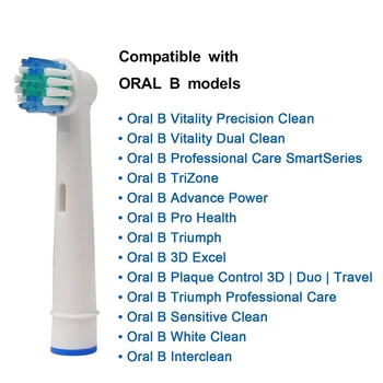 8Pcs Oral B Înlocuire Capete pentru Periuta de dinti Electrica Braun oral vitalitate capete de perie duze pentru perie de dinti Sensibili Curat