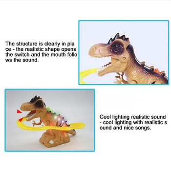 Copiii Piese Electrice Urca Scara Dinozauri De Jucărie De Divertisment Dezvoltarea Intelectuală Interesant Cadou Amuzant De Muzică