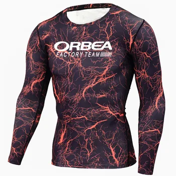 Brand ORBEA camuflaj Maneca Lunga tricou Sport Bărbați de Funcționare T-shirt de Fitness Imbracaminte Sport Barbati Compresie Sport