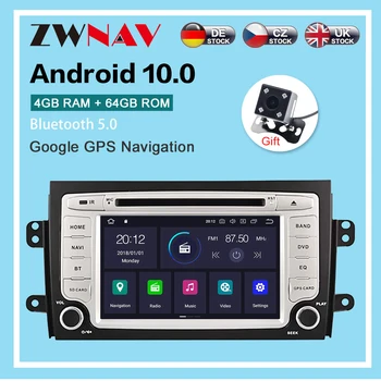 Android10.0 4G+64GB Masina jucător de radio de Navigație GPS pentru SUZUKI SX4 2006-2012 Player Multimedia, Radio stereo capul unitate dsp isp
