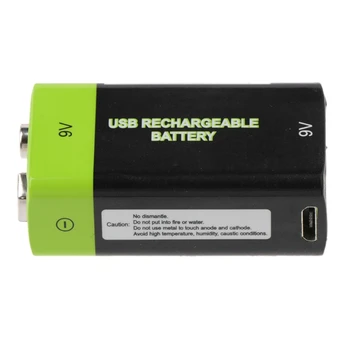9V 400mAh USB Reîncărcabilă 6F22 Baterie Lipo pentru Multimetru Microfon la Distanță PXPE