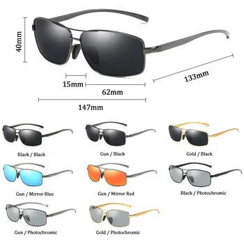 SIMPRECT 2021 Fotocromatică Bărbați ochelari de Soare Polarizat UV400 de Înaltă Calitate din Aluminiu, Magneziu Ochelari de Soare Piața de Conducere ochelari de soare