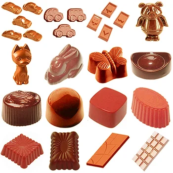 Bomboane de ciocolata Formă Matrite Policarbonat Molde Pare Ciocolată Dulce Matrite din Plastic pentru Ciocolata produse de Panificatie produse de Patiserie de Copt Instrumente